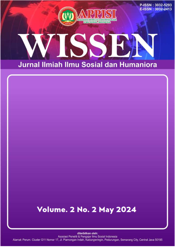 					View Vol. 2 No. 2 (2024): Mei : WISSEN : Jurnal Ilmu Sosial dan Humaniora
				