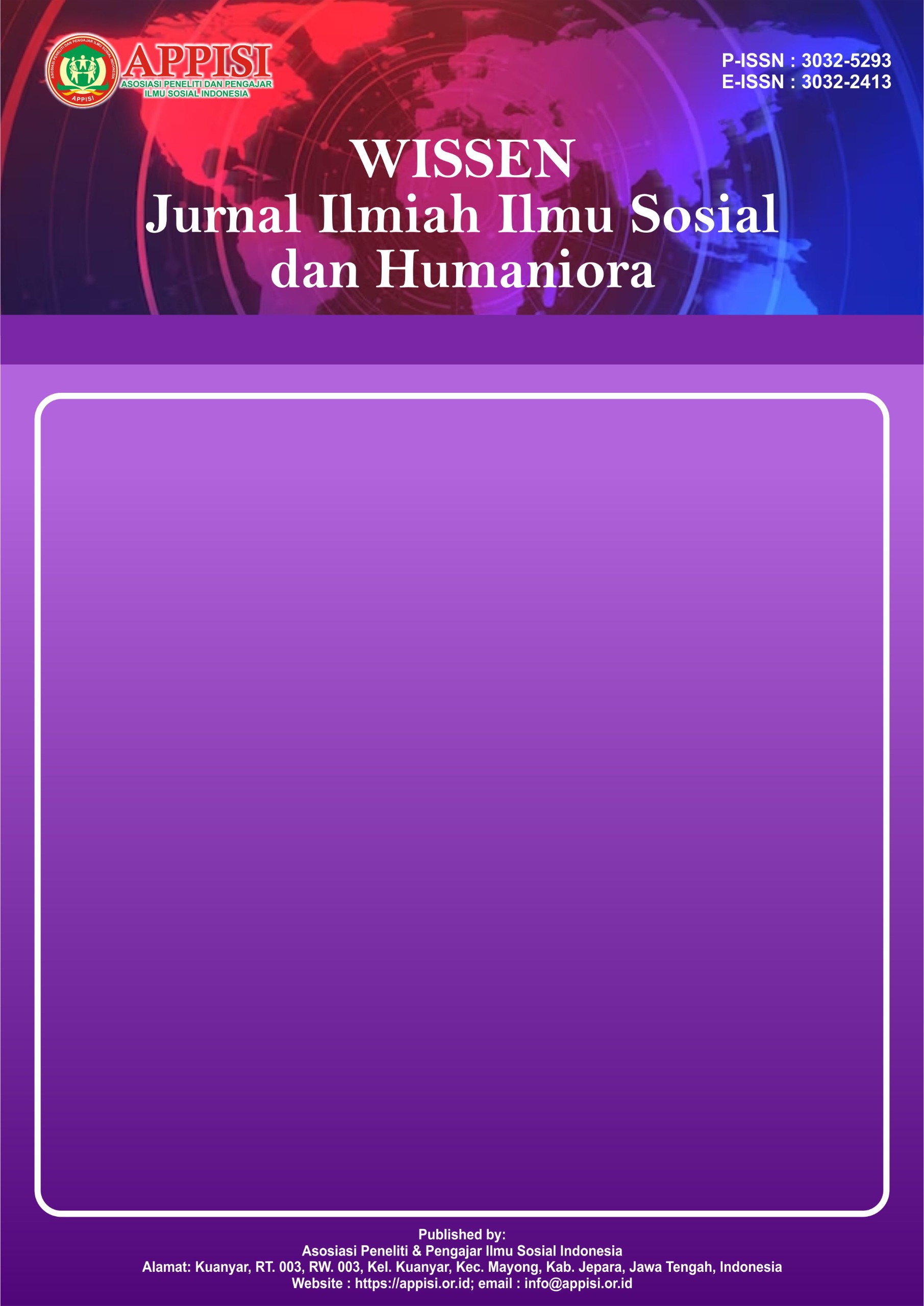 					View Vol. 4 No. 2 (2026): Mei : WISSEN : Jurnal Ilmu Sosial dan Humaniora
				
