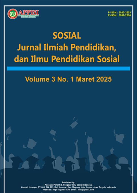 					View Vol. 3 No. 1 (2025): SOSIAL: Jurnal Ilmiah Pendidikan IPS
				