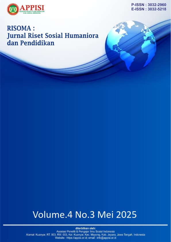 					View Vol. 4 No. 3 (2026): Mei: RISOMA : Jurnal Riset Sosial Humaniora dan Pendidikan
				